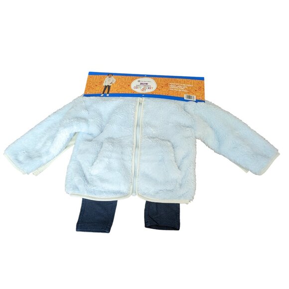 Members Mark Matching 3 Piece Set Unicorn Girls Top Leggings Fuzzy Soft‎ Jacket - Picture 2 of 13